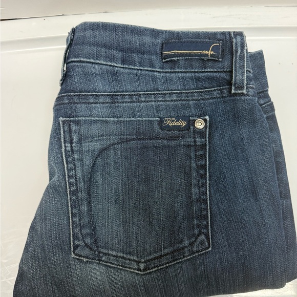 Fidelity Denim Denim - Fidelity Denim Women’s Straight Leg Jeans in Dark Blue